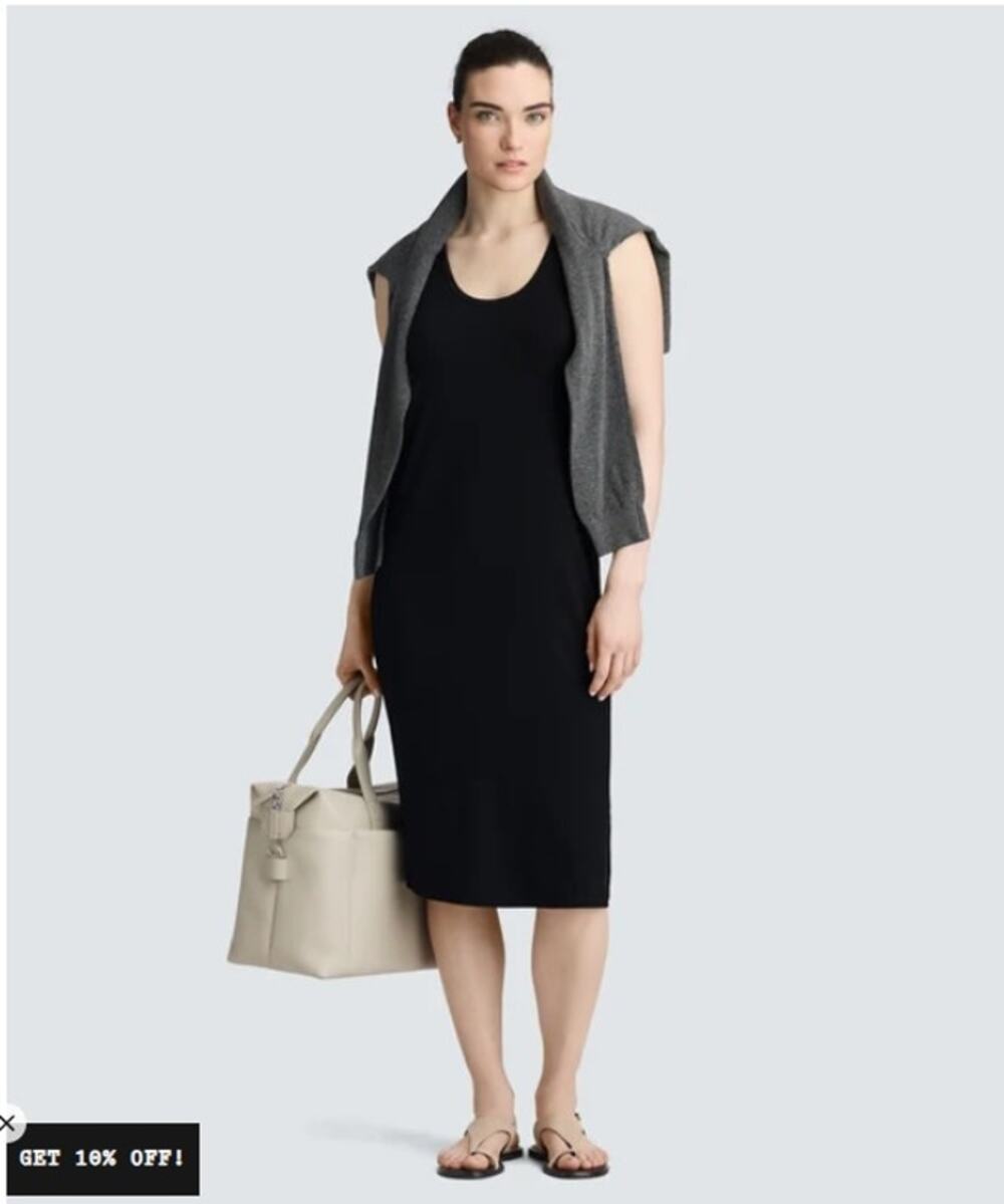 UNBOUND MERINO Women’s Fine Merino Wool Travel Dress Black Size Small